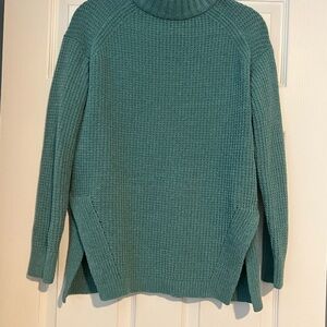 a new day Women's Turquoise Cowl Neck Sweater